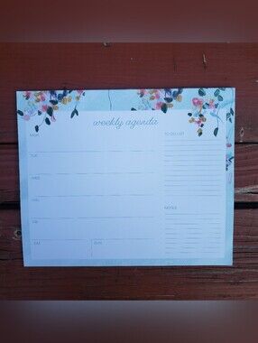 (70) Sheets - Weekly Planner Agenda (Floral) 12”x10” By Gartner Studios
